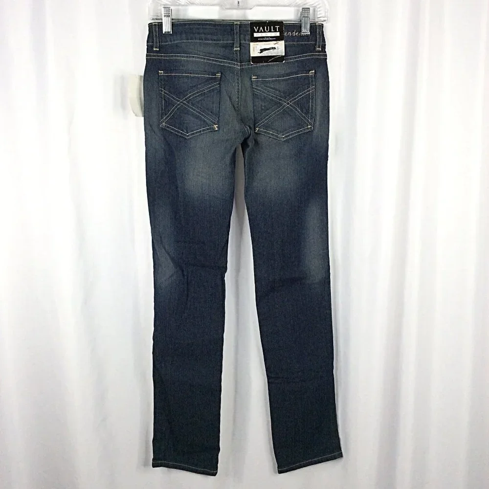 NWT‎ Vault Denim Jeans Girls 14 Slim Leg Adjustable Waist